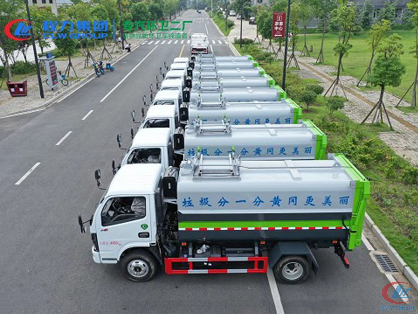 凯时优质运营商集团国六东风福瑞卡5方餐厨垃圾车批量交车
